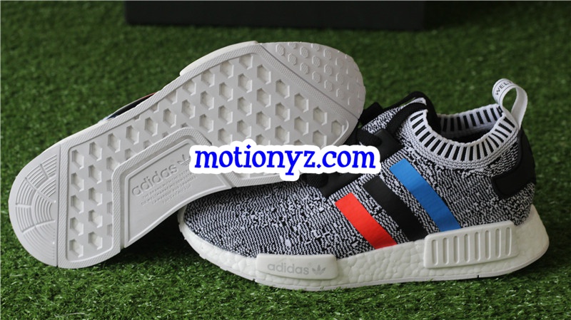 Real Boost Adidas NMD R1 Primiknit Tri Color Grey